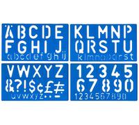 Alphabet Stencil Signwriting Kit 50mm Upper & Lower Case
