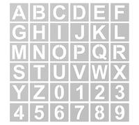 Alphabet Stencils Letters 3 Inch, 36pcs Letter and Numbers Templates Calligraphy Stencil Reusable Alphabet Template for Walls Art Craft Spray Paint