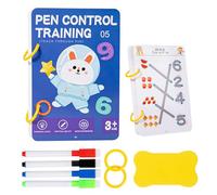 Alphabet Study Pad - Kids Coordination Trainer, Beginner Letter Template, Reusable Hand Lettering Board, Child Development Cognition Tasks, Foundational Literacy Enrichment Cards | for Learning