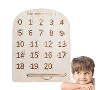Alphabet Sub-Drawing stafe-Letter-Fiction, Number Tracking Board, Wooden Letter Tracking Sensor Block | Learning to Write for Kids, Must Have for Boys and Girls