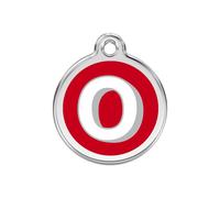 Alphabet Tag Letter O Red - Large