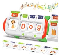 Alphabet Talking Flash Cards & Math Games, Speech Therapy Toys, ABC Learning Toys, 56 Math Flashcards & 106 CVC Word Games, Alphabet Flash Cards Educational Toy for Toddler 3 4 5 6 Year Old