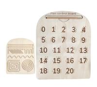 Alphabet Tracing Board, Wooden Letters Numbers Pad, Sensory Writing Practice Toy with Engraved Grooves, Durable Educational Board with, Preschool Learning Activity