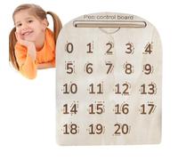 Alphabet Tracing Board - Wooden Number and Letter Learning Tool, Smooth Engraved Writing Practice | Educational for Kids Preschool Classroom Boys Girls Age 3+