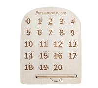 Alphabet Tracing Board, Wooden Number Learning Activity, Educational Tool, Handwriting Practice Board for Kids, Preschool, Classroom Needs, Boys, Girls, Age 3 Plus, 8.86x7.09x2.36 Inches
