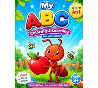 Alphabet Tracing & Coloring Book for Kids Ages 3-6 Learn Letters, Trace ABC, Color Cute Animals & Build Early Writing Skills