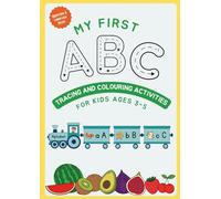 Alphabet Tracing & Coloring Book: Learn Letters with Fruits and Vegetables for Kids Ages 3-5