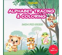 Alphabet Tracing & Coloring: Jungle Animals: A Fun 2-in-1 Workbook for A to Z Handwriting Practice & Coloring for Toddlers & Preschoolers