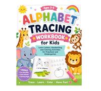 Alphabet Tracing Workbook for Kids Ages 3-5: Learn Letters, Handwriting Practice and Cute Animal Coloring Activities for Preschool and Kindergarten