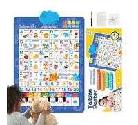 Alphabet Wall Chart | Interactive Bilingual Talking Toy,Spanish And English Music Kids Learning Posters,for Language Development, Preschool, Daycare, Home