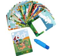 Alphabet Water Coloring Cards - Paper 12x8.5cm | Painting Doodle 26 with Pen, Painting Magic Card Drawing Words | 1+ Years Old Kids, Girls, Boys