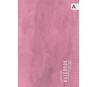 Alphabetical Notebook A5: Medium Lined-Journal Organizer with A-Z Index Sections | Smart Watercolor Marble Texture Design Light Pink