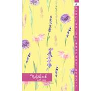 Alphabetical Notebook with Tabs: Lined-Journal Organizer with A-Z Alphabet Index Tabs Printed, Alphabetized Book Great for Storing Internet Addresses, ... Watercolor Wildflower Design Yellow & Purple