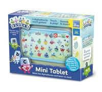 ALPHABLOCKS - Mini Tablet Toy - Fun Way to Learn to Read. Perfect for Interactive Play & Child Development - Master Alphabet and Letter Sounds - 3 Fun Activities, Touchscreen, Sounds - For 3+ Years