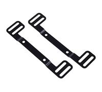 Alphacool 120/140mm Mounting Bracket - 2 Pack - Black Galvanised Steel - Compatible with Alphacool Ice Cream Sundae & Radiators with 120/140mm Fan Slots
