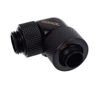 Alphacool 13/10mm Threaded Rotatable 90 Degree G1 / 4 Fitting - Black