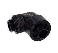 Alphacool 16/10mm Threaded Rotatable 90 Degree G1 / 4 Fitting - Black