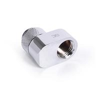 Alphacool 17602 Icicle 16 mm Offset Piece Rotatable G1/4 Male to G1/4 Female Thread Chrome Water Cooling Connection