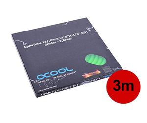 Alphacool 18415 tubing AlphaTube HF 13/10 (3/8" ID) - UV green 3m (9,8ft) Retailbox Water cooling Tubing