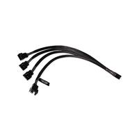 Alphacool 4 Pin to 4X 4Pin PWM Y Splitter 30cm Black