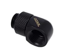 Alphacool 90 Degree Angled Rotary Fitting - Deep Black