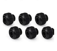 Alphacool Apex Grip 13/10mm SoftTube 6 Pack Fittings - Black