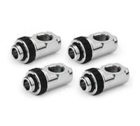 Alphacool Apex Grip Adapter 90° Rotary 4 Pack Fitting - Chrome