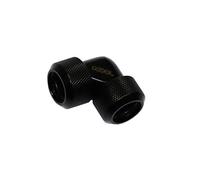 Alphacool compatible Eiszapfen Adapter 90 Grad 16mm AD auf 16mm AD Hardtube - schwarz