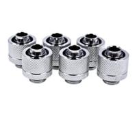 Alphacool Eiszapfen 16/10mm Chrome Compression Fitting - Six Pack