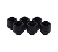 Alphacool Eiszapfen 16/10mm Deep Black Compression Fitting - Six Pack