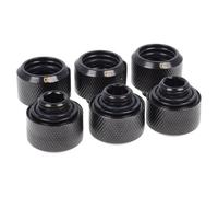 Alphacool Eiszapfen 16mm HT Compression Fitting G1/4 for rigid tubes - Black 6Pk