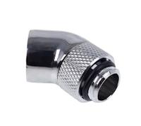 Alphacool Eiszapfen 45 Degree Angled Rotary Adaptor - Chrome