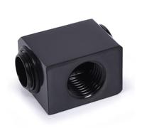 Alphacool Low Profile ES L-connector rotatable G1/4 AG auf G1/4 IG - Deep Black