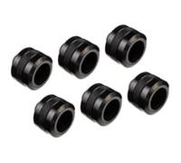Alphacool PRO 16mm Hard Tube Deep Black Fittings - Six Pack