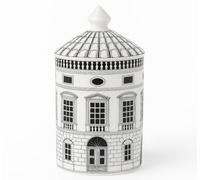 AlphaDesignLuxe Decorative Candle Holder Handcrafted Aromatherapy Candle Jar Italian Designer Décor Fashionable Tabletop Vase Modern Art Female Face Eyes Lips Centerpiece. (Architettura)