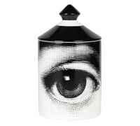 AlphaDesignLuxe Handcrafted Italian Candle Holder - Modern Art Vase with Female Face Design, Elegant Aromatherapy Jar for Tabletop Décor (Eye)