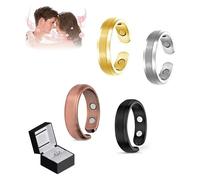 Alphaluxe Pheromone Infused Ring, Alphaluxe Ring, Long-Lasting Pheromones Ring, Alphaluxe Pheromon Ring, Pheromone Ring Boosts Confidence, Enhance Attraction (Mix 4PC)