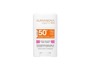 Alphanova Sun Face Pink Coral Sun Stick SPF50+ Organic 12g