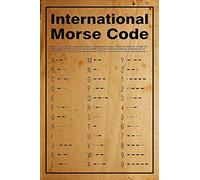 Alphanumeric Table Metal Tin Signs Vintage International Morse Code Poster Home Club Decor Garage Wall Door Decor Plaque Aluminum Metal Sign 8X12 Inches