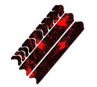 AlphaShield Bicycle Frame Protector Chain Stays Protection Film Sticker Frame Protection Carbon MTB BMX Paint Protection Film K099 (02 Racing Neon Red)