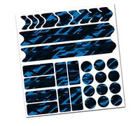 AlphaShield Bicycle Frame Protector, Chain Stays Protection Film, Sticker, Frame Protection, Carbon, MTB, BMX, Paint Protection Film, R159 R161 (16 Future Neon Blue)