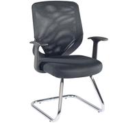 Alphason Atlanta Mesh Back Visitor Office Chair, Stylish Backrest, Black