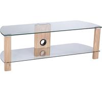 Alphason Century 1200 TV Stand - Light Oak, Clear,Brown