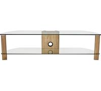 Alphason Century 1500 mm TV Stand for up to 60" TVs - Light Oak, Brown,Clear