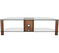 Alphason Century 1500 mm TV Stand for up to 60" TVs - Walnut, Brown,Clear