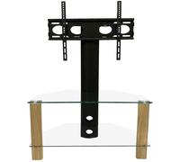 ALPHASON Century 800 mm TV Stand with Bracket - Light Oak, Clear,Brown