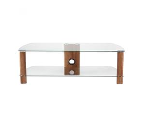 Alphason Century ADCE1200 Glass TV Stand Walnut