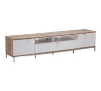 Alphason Chaplin 2000 Tv Stand For Tvs Up To 90" - Oak & White