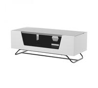 Alphason Chromium Tv Stand - Fits Up To 46 Inch Tv - White White