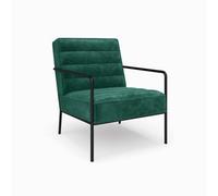 Alphason Dorel Home Bookham Accent Chair In Velvet Green